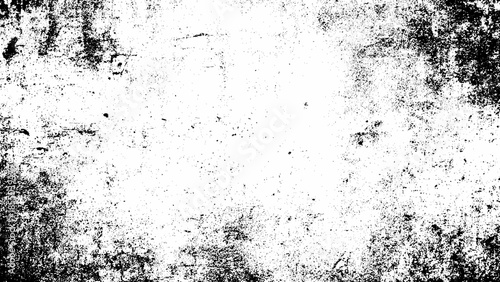 Grunge texture with black spots and scratches on white surface  abstract background