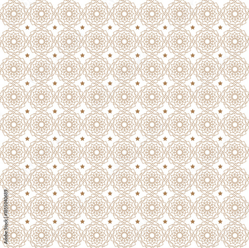 Seamless decorative mandala pattern design background