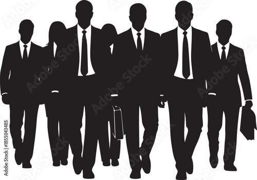 Business People Silhouette Group

Corporate Professionals Walking Silhouettes

Office Workers Team Illustration