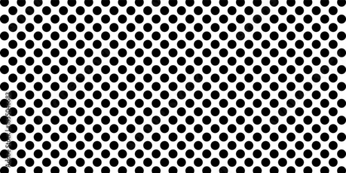 Black polka dots seamless pattern on white background. Halftone minimalist abstract wall in diagonal lines. Vector eps 10