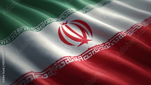 Observing a Windy Flag in Soft Folds in Natural Light