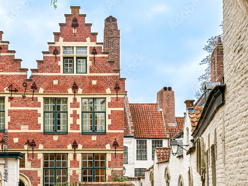 Street view of downtown Kortrijk, Belgium