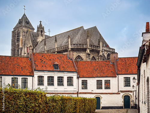 Street view of Kortrijk, Belgium