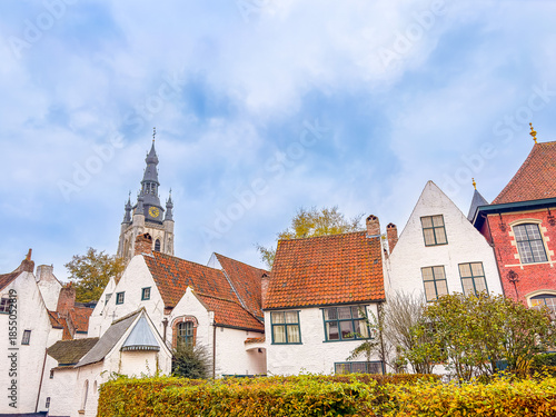 Street view of Kortrijk, Belgium