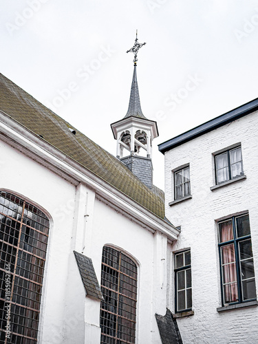 Traditional Cathedral building in Kortrijk, Belgium