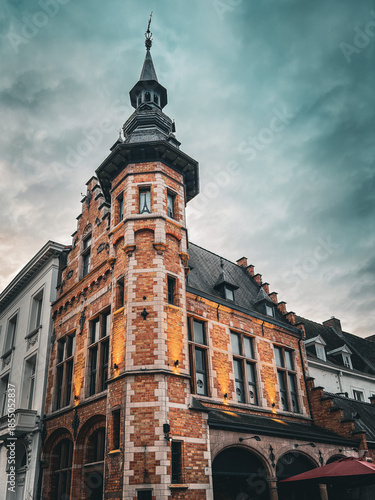 Street view of Kortrijk, Belgium