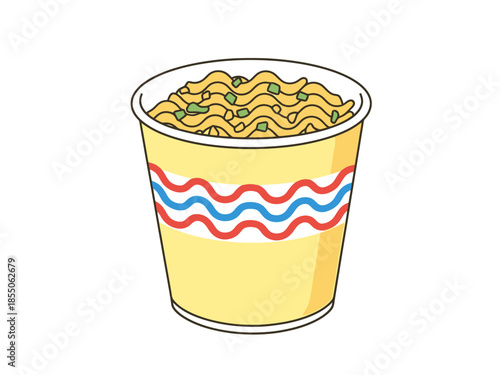 Instant Noodles in a Cup Quick Meal Fast Food