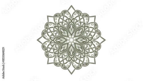 Intricate Mandala Design - Geometric Pattern, Ethnic Ornament, Spiritual Symbol