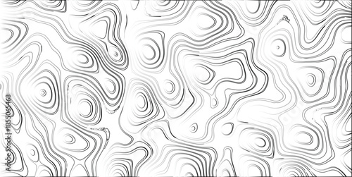 Abstract topographic map style pattern with swirling organic lines in grayscale, creating a textured and visually complex background with contour-like shapes and subtle gradients