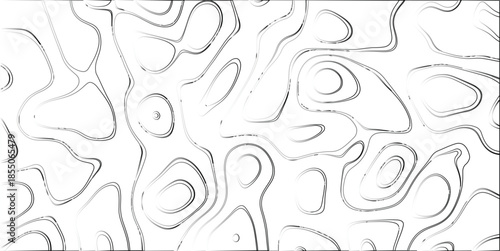 Abstract topographic map contours with gradient shading creating a textured, organic, and flowing pattern on a white background for design and graphic elements