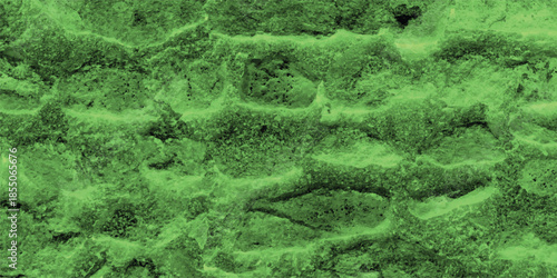 Close-up macro texture of vibrant lime green organic material with irregular pitted surfaces and subtle shadows creating a detailed natural pattern