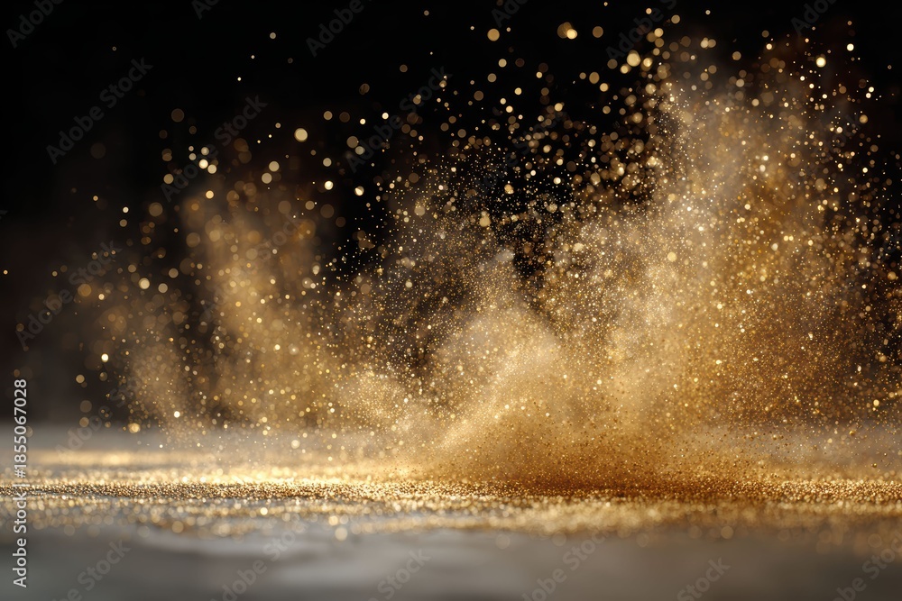 custom made wallpaper toronto digitalGolden sand and sparkles glowing softly, representing beauty, creativity, and luxury texture for premium design concepts.