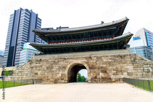 韓国ソウルにある南大門の風景View of Namdaemun Gate in Seoul, South Korea
