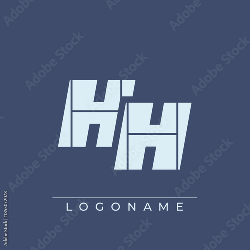 A sophisticated and professional logo design featuring the initials HH in a bold sans serif typeface suitable for various business branding purposes
