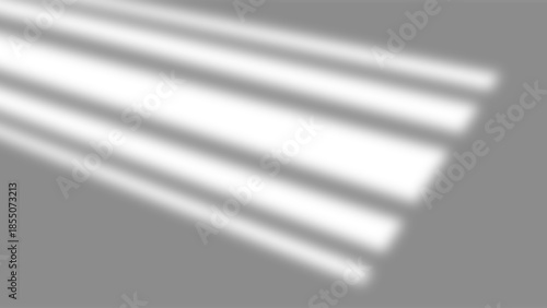 Window shadow overlay effect on wall. Realistic transparent blurred gray shadow of window for stationary mockups, posters, wall art, design presentation. Decorative elements. Vector illustration.