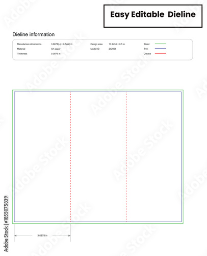 tri fold Brochure dieline template box dieline die lines packaging custom dieline  box cardboard box dieline pizza box dieline printable product packaging layout,