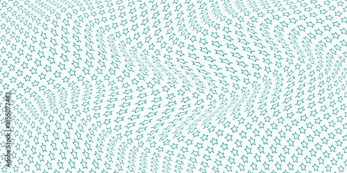 simple teal outline star wave pattern for banner poster background.