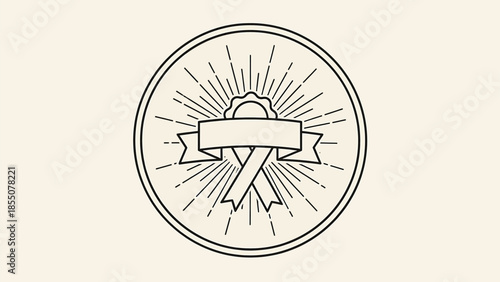 Vintage bicycle wheel vector icon illustration