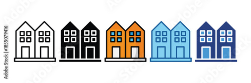 Condo  Icon Set Multiple Style Collection