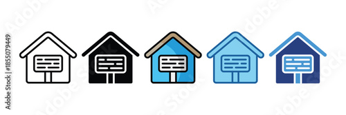 Sold Sign  Icon Set Multiple Style Collection