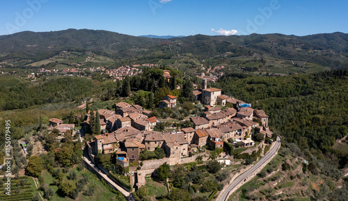 Village of Montefioralle in Tuscany