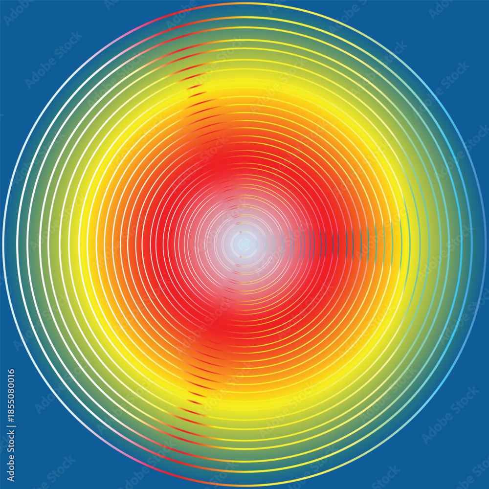 Obraz premium Perception Bloom – Abstract Gradient Illusion Series Web
