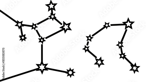 Constellation Graphics: Star Patterns and Celestial Connections
