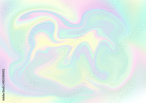 オーロラカラーのマーブル模様