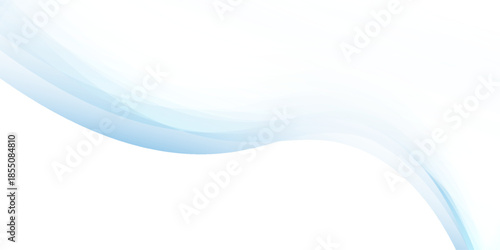 Soft Blue Wave Abstract Background With Flowing Curves And Light Gradient For Digital Design Projects.vector illustration eps10
