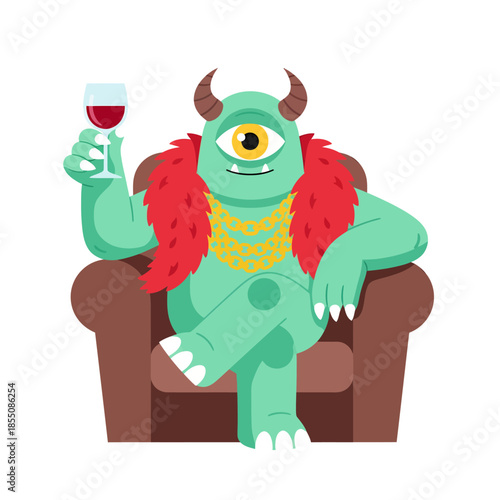 A cyclop, vector illustration design