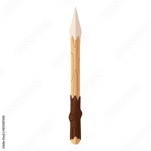 A wood spear, vector illustration design