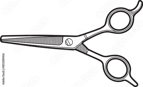 Hair cutting scissors isolated professional haircut instrument for barber shop or salon tool