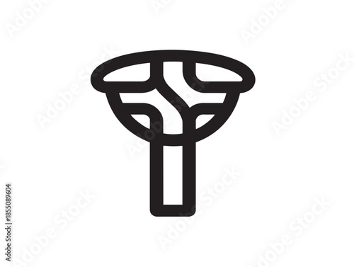 Elegant basketball emblem design with simple modern appeal