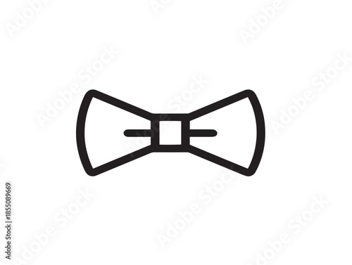 Elegant bow tie illustration with classic stylish simplicity