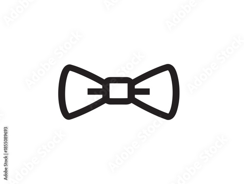 Gorgeous bow tie symbol with refined formal fashion look