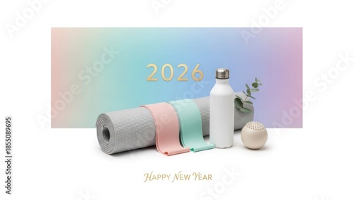 Yoga mat resistance bands water bottle and massage ball for 2026