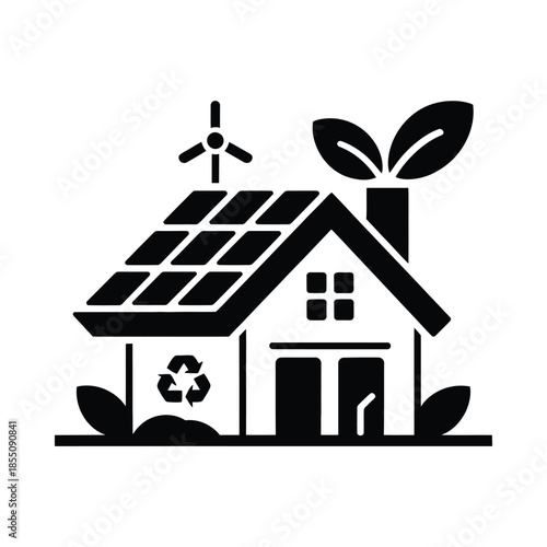 Eco friendly house with renewable energy