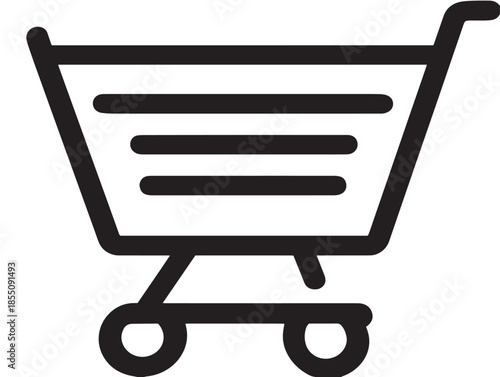 Gorgeous ecommerce concept icon with simple stylish design