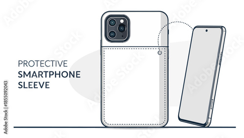 Protective smartphone sleeve for modern mobile devices