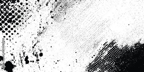 Abstract halftone background . Grunge halftone background Vector, black and white error glitch art design grunge background Dot pop art comic sport style vector .