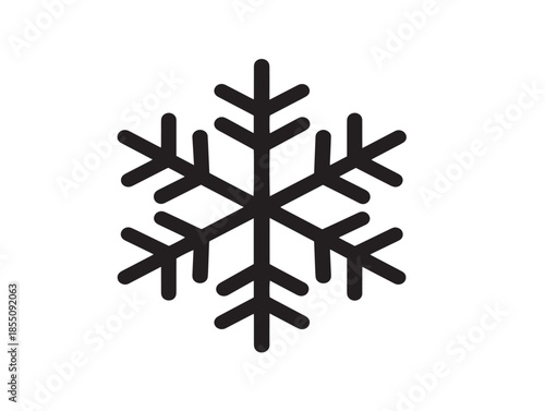 Elegant frozen ice symbol icon with clean minimalist style