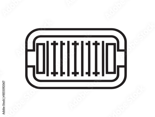 Stunning soccer pitch illustration with modern elegant lines