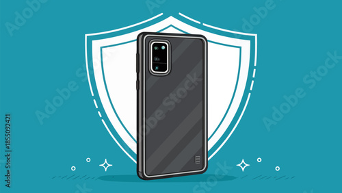 Secure smartphone with protective shield for safety and privacy