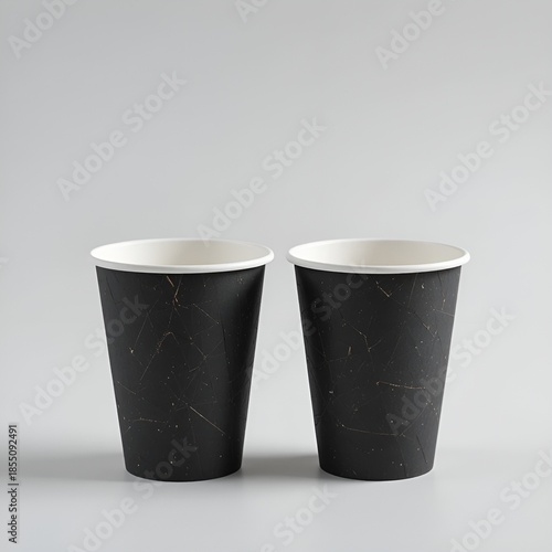 White coffee cup mockup. 3d white cup.

