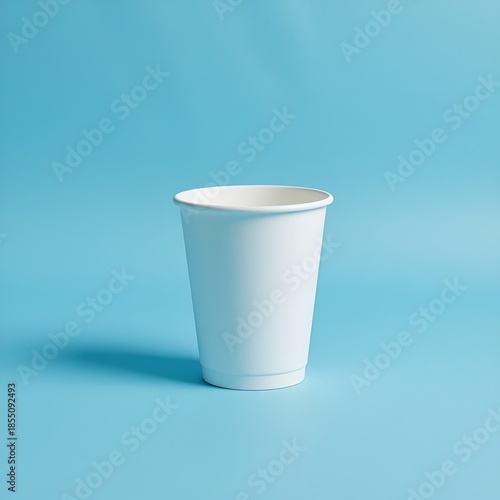 White coffee cup mockup. 3d white cup.

