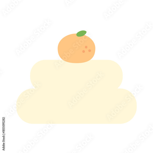 鏡餅 ベクターイラスト 正月 新年 お正月素材 伝統行事 デザイン素材	