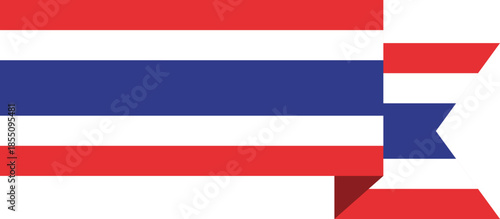Flag of Thailand Illustration vector shape