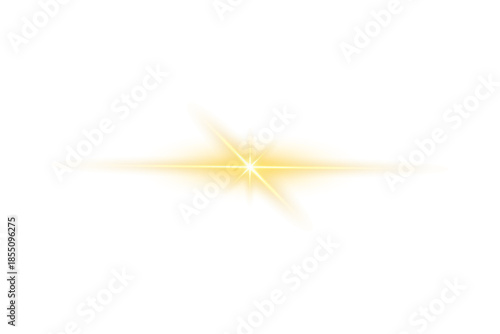 Curved glowing gold light trail with magical shimmer, radiant soft glow, and dynamic sparkle ideal for fantasy graphics, gaming UI effects, and premium luminous vector designs
