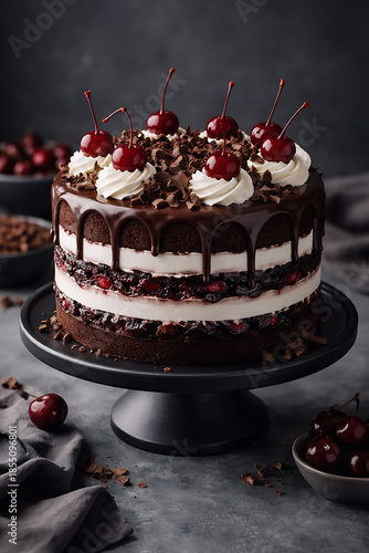 Classic Black Forest Cake Dessert