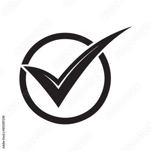 Approved Checkmark Symbol Icon.